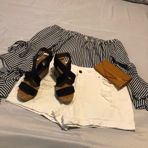 Off the Shoulder Flare Top